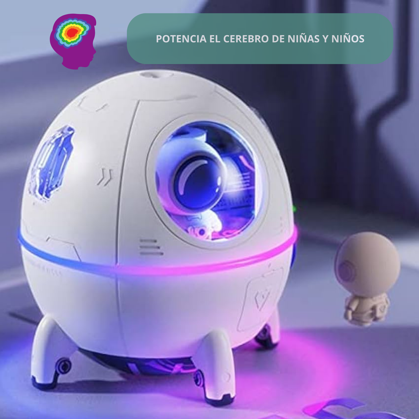 Humidificador Astronauta Con Luces Led